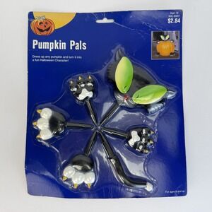 Black CAT Pumpkin Pals Dress Up Any‎ Pumpkin Halloween Character NOS